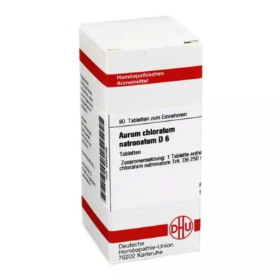 AURUM CHLORATUM NATRONATUM D 6 Tabletten, 80 St