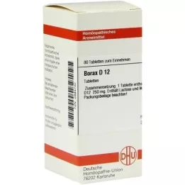 BORAX D 12 Tabletten, 80 St