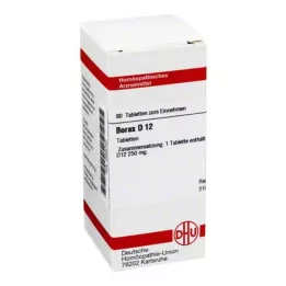 BORAX D 12 Tabletten, 80 St