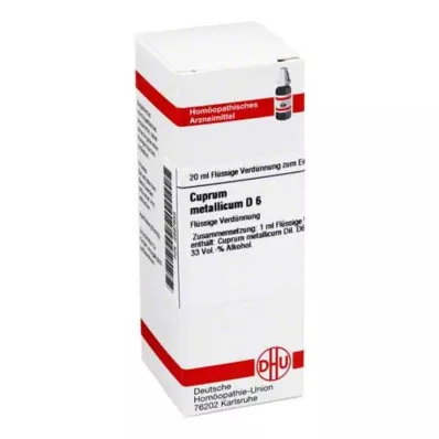 CUPRUM METALLICUM D 6 Dilution, 20 ml CUPRUM METALLICUM D 6 Dilution, 20 ml