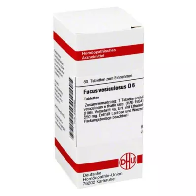 FUCUS VESICULOSUS D 6 Tabletten, 80 St