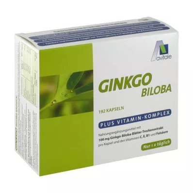 GINKGO 100 mg Kapseln+B1+C+E, 192 St GINKGO 100 mg Kapseln+B1+C+E, 192 St