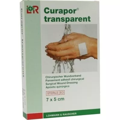 CURAPOR Wundverband steril transparent 5x7 cm, 5 St