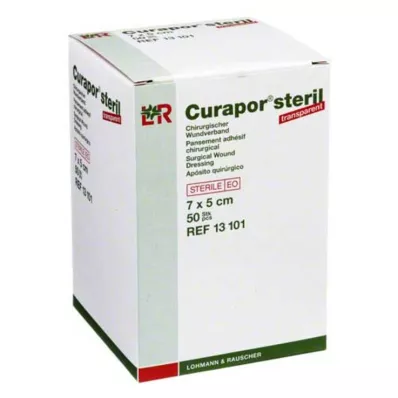 CURAPOR Wundverband steril transparent 5x7 cm, 50 St