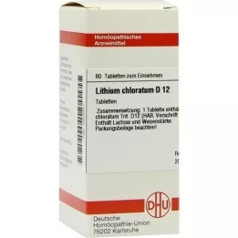 LITHIUM CHLORATUM D 12 Tabletten, 80 St