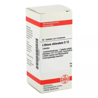 LITHIUM CHLORATUM D 12 Tabletten, 80 St