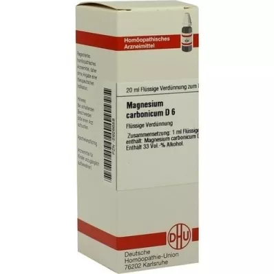 MAGNESIUM CARBONICUM D 6 Dilution, 20 ml