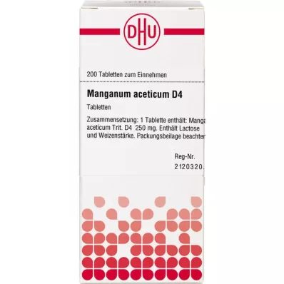 MANGANUM ACETICUM D 4 Tabletten, 200 St