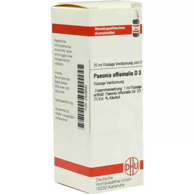 PAEONIA OFFICINALIS D 3 Dilution, 20 ml
