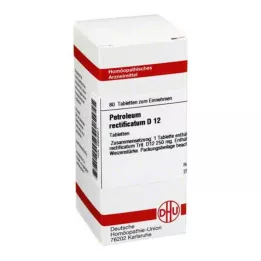 PETROLEUM RECTIFICATUM D 12 Tabletten, 80 St