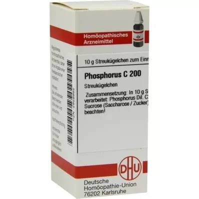 PHOSPHORUS C 200 Globuli, 10 g