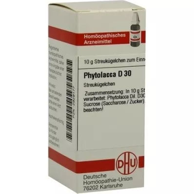 PHYTOLACCA D 30 Globuli, 10 g