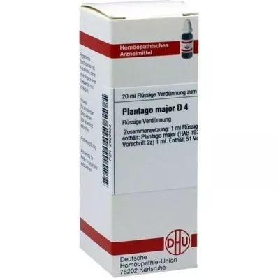 PLANTAGO MAJOR D 4 Dilution, 20 ml