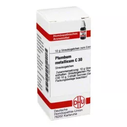 PLUMBUM METALLICUM C 30 Globuli, 10 g