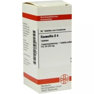 RAUWOLFIA D 4 Tabletten, 80 St