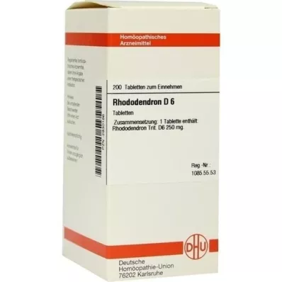 RHODODENDRON D 6 Tabletten, 200 St