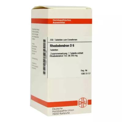 RHODODENDRON D 6 Tabletten, 200 St