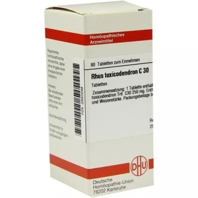 RHUS TOXICODENDRON C 30 Tabletten, 80 St