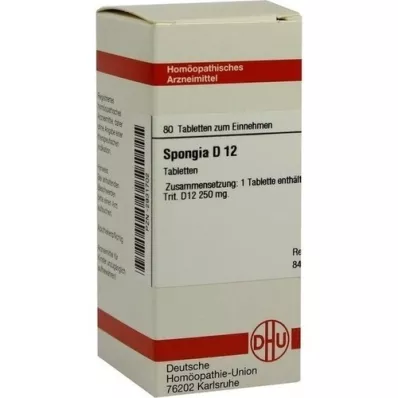 SPONGIA D 12 Tabletten, 80 St
