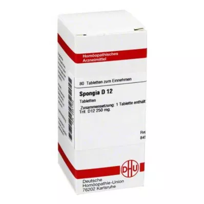 SPONGIA D 12 Tabletten, 80 St