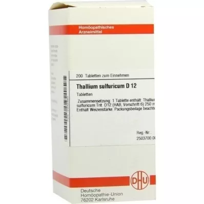 THALLIUM SULFURICUM D 12 Tabletten, 200 St
