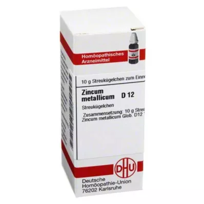 ZINCUM METALLICUM D 12 Globuli, 10 g