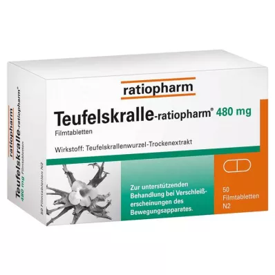 TEUFELSKRALLE-RATIOPHARM Filmtabletten, 50 St