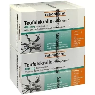 TEUFELSKRALLE-RATIOPHARM Filmtabletten, 200 St