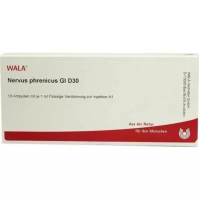 NERVUS PHRENICUS GL D 30 Ampullen, 10X1 ml