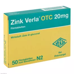 ZINK VERLA OTC 20 mg Filmtabletten, 50 St