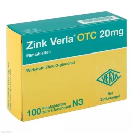 ZINK VERLA OTC 20 mg Filmtabletten, 100 St