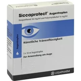 SICCAPROTECT Augentropfen, 3X10 ml
