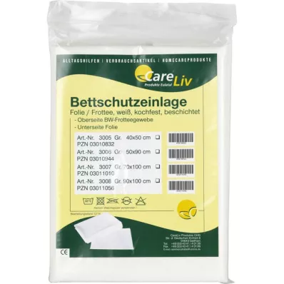 BETTSCHUTZEINLAGE Folie Frottee 40x50 cm, 1 St