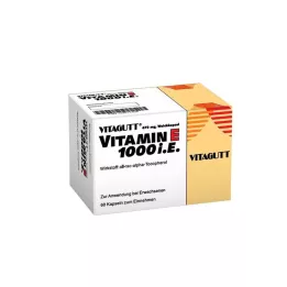 VITAGUTT Vitamin E 1000 Weichkapseln, 60 St