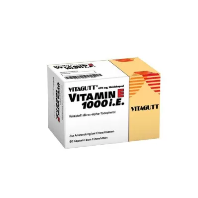 VITAGUTT Vitamin E 1000 Weichkapseln, 60 St