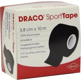 DRACO TAPEVERBAND 3,8 cmx10 m schwarz, 1 St