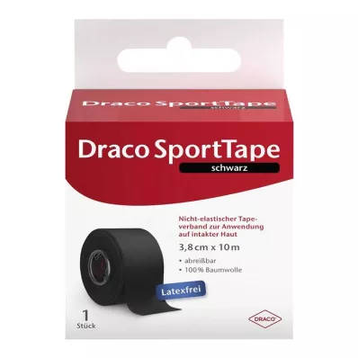 DRACO TAPEVERBAND 3,8 cmx10 m schwarz, 1 St
