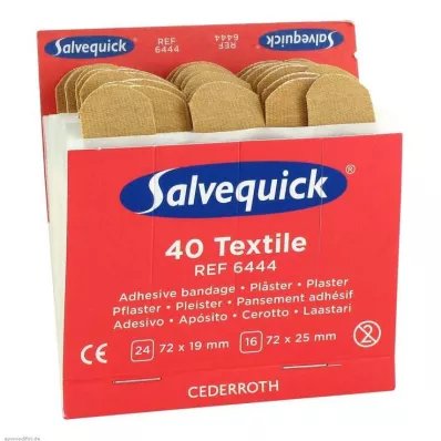 SALVEQUICK Pflasterstrips elastisch Refill 6444, 40 St