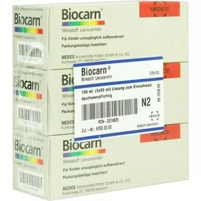 BIOCARN Sirup, 3X50 ml