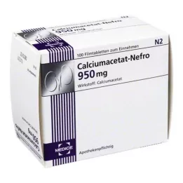 CALCIUMACETAT NEFRO 950 mg Filmtabletten, 100 St