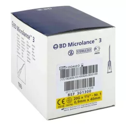 BD MICROLANCE Kanüle 20 G 1 1/2 0,9x40 mm, 100 St
