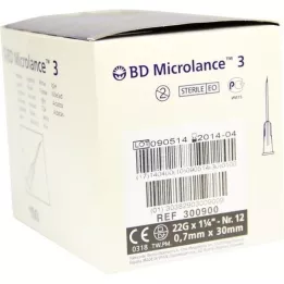 BD MICROLANCE Kanüle 22 G 1 1/4 0,7x30 mm, 100 St