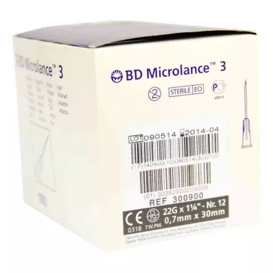 BD MICROLANCE Kanüle 22 G 1 1/4 0,7x30 mm, 100 St