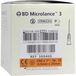 BD MICROLANCE Kanüle 25 G 1 0,5x25 mm, 100 St