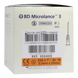 BD MICROLANCE Kanüle 25 G 1 0,5x25 mm, 100 St