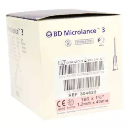 BD MICROLANCE Kanüle 18 G 1 1/2 40 mm trans., 100 St