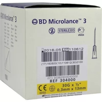 BD MICROLANCE Kanüle 30 G 1/2 0,29x13 mm, 100 St