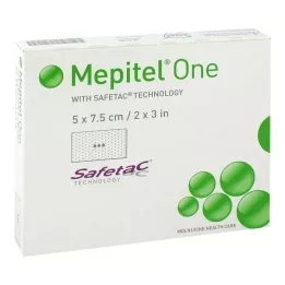MEPITEL One 5x7,5 cm Silikon Netzverband, 10 St