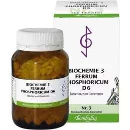 BIOCHEMIE 3 Ferrum phosphoricum D 6 Tabletten, 500 St
