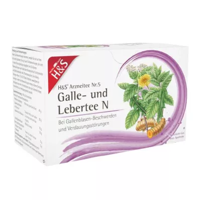 H&amp;S Galle- und Lebertee N Filterbeutel, 20X2.0 g